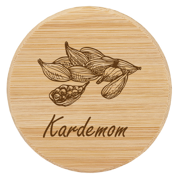 Houten deksel "Kardemom" voor WECK RR60