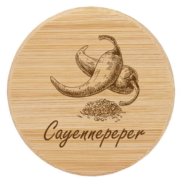 Houten deksel "Cayennepeper" voor WECK RR60