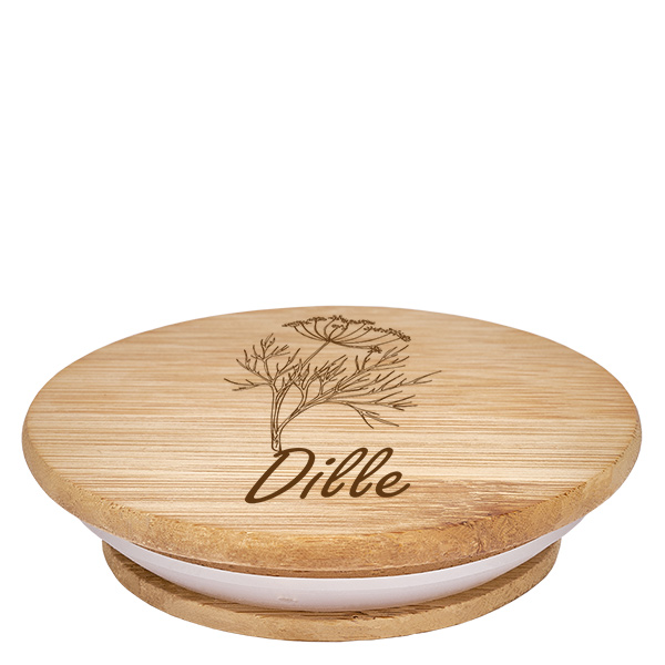 Houten deksel "Dille" voor WECK RR60