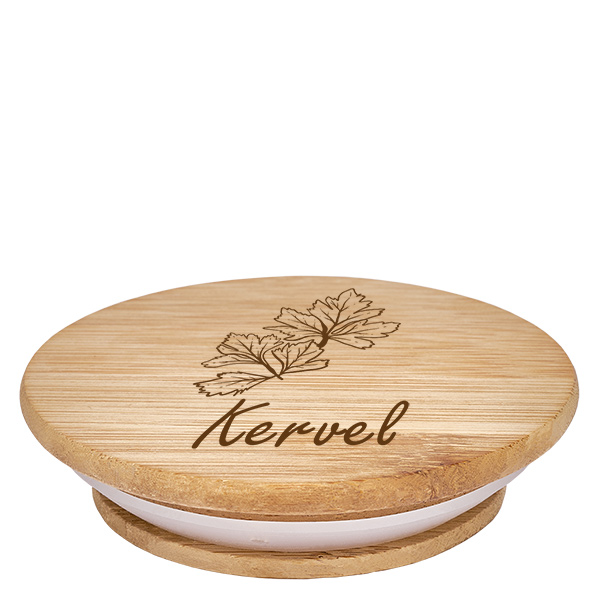 Houten deksel "Kervel" voor WECK RR60