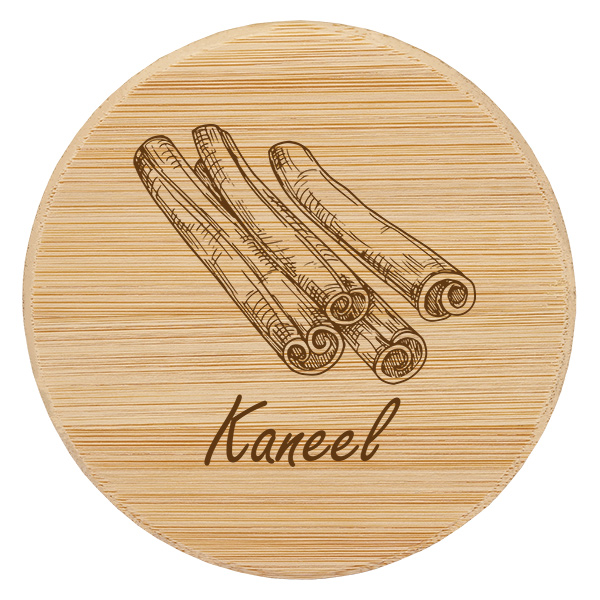 Houten deksel "Kaneel" voor WECK RR60