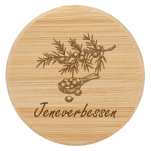 Houten deksel "Jeneverbessen" voor WECK RR60