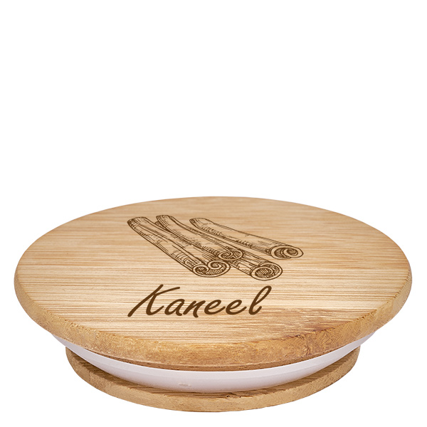 Houten deksel "Kaneel" voor WECK RR60