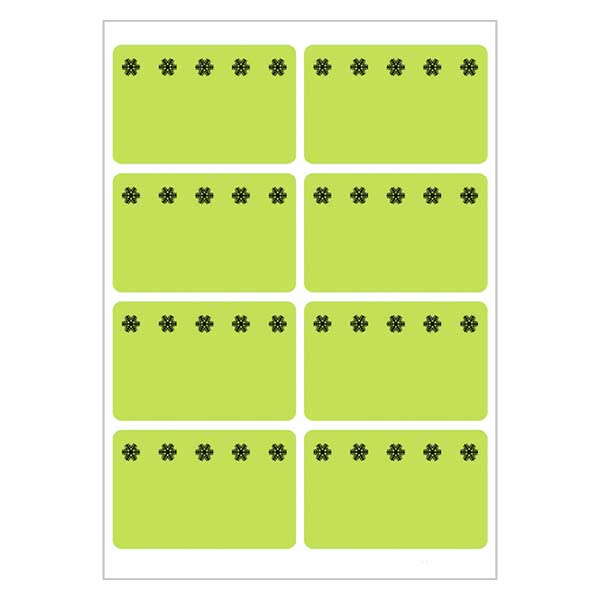 Diepvries etiketten groen (48 stickers) 26x40mm