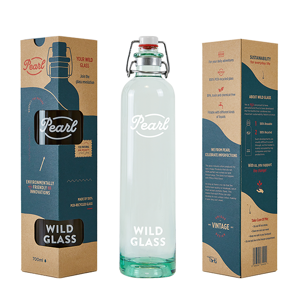 Pearl Bottle 70 CL Swing Clip, Wild Glass