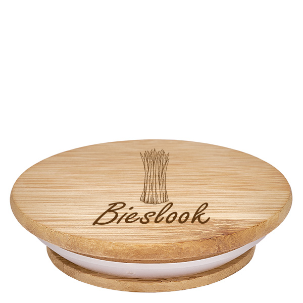 Houten deksel "Bieslook" voor WECK RR60