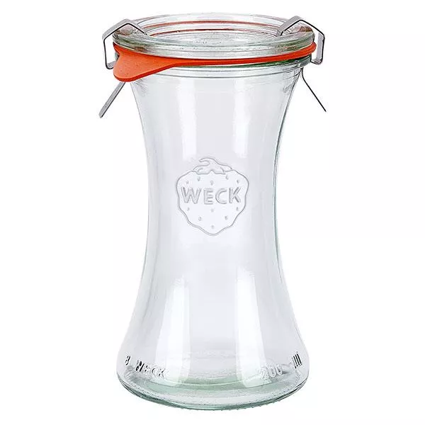 200ml delicatessenglas compleet WECK RR60