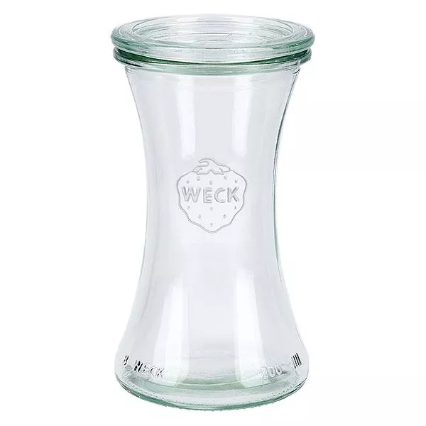 200ml delicatessenglas met glazen deksel WECK RR60