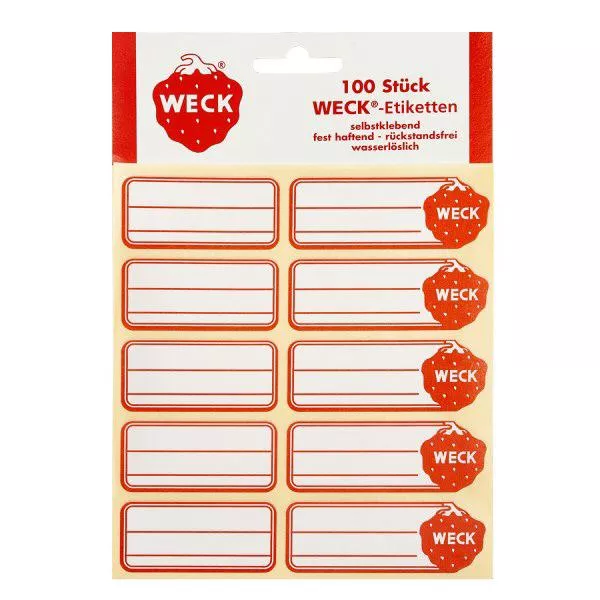 WECK etiketten 19x13mm (verpakking(en) van 100)