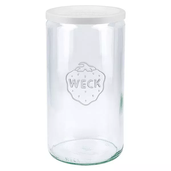 1590ml cilinderglas met vershouddeksel WECK RR100