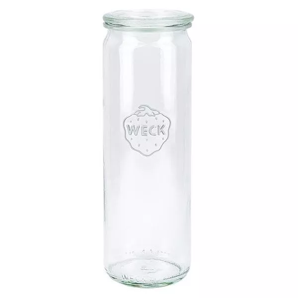 600ml cilinderglas met glazen deksel WECK RR60