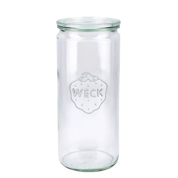 1040ml cilinderglas met glazen deksel WECK RR80