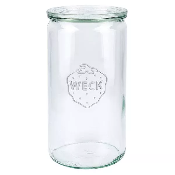 1590ml cilinderglas met glazen deksel WECK RR100