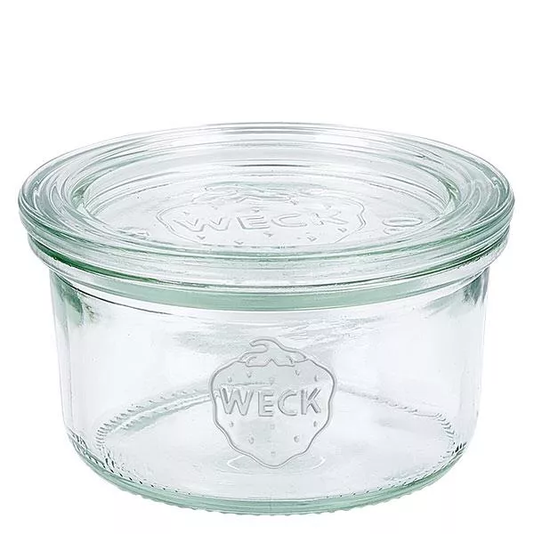 165ml stortglas met glazen deksel WECK RR80