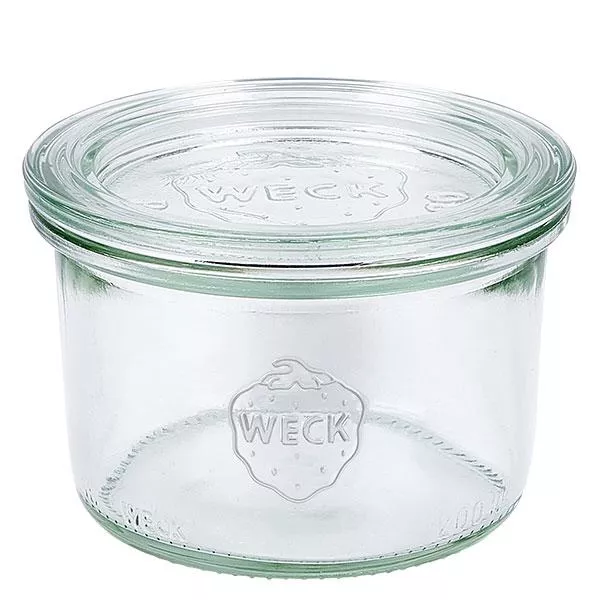 200ml stortglas met glazen deksel WECK RR80