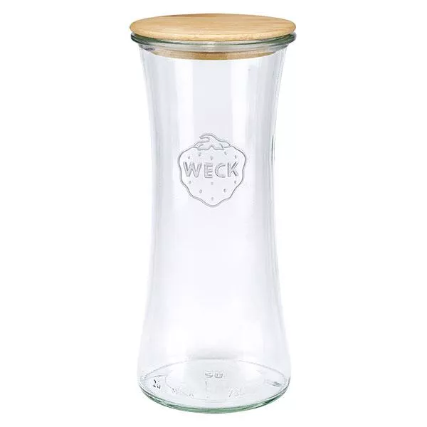 700ml delicatessenglas WECK RR80 met hout deksel