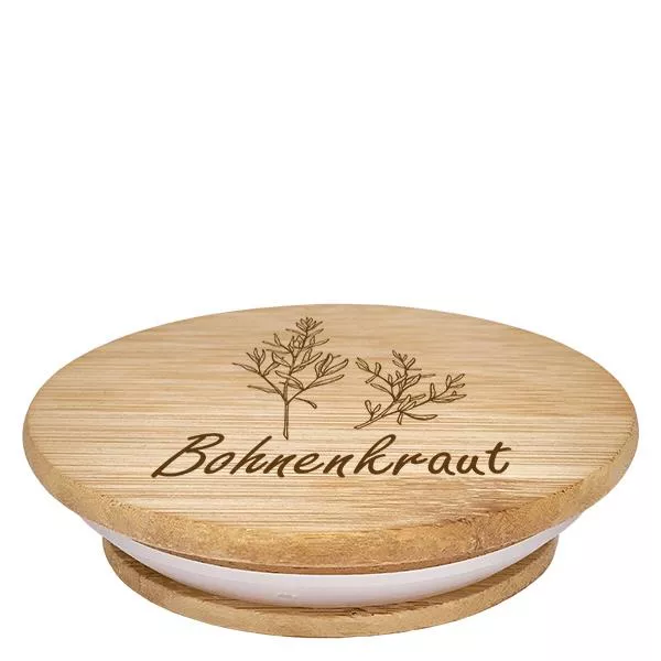 Holzdeckel "Bohnenkraut" für WECK RR60