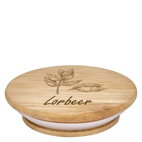 Holzdeckel "Lorbeer" für WECK RR60