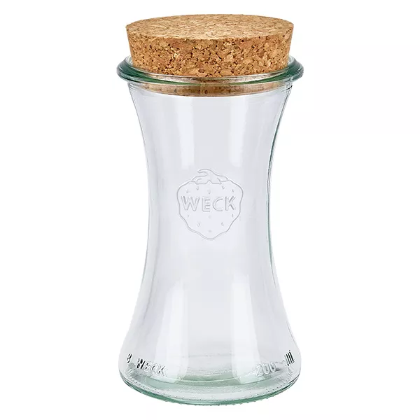 200ml delicatessenglas WECK RR60 met kurk