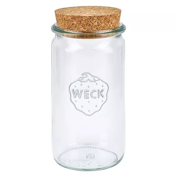 340ml cilinderglas WECK RR60 met kurk