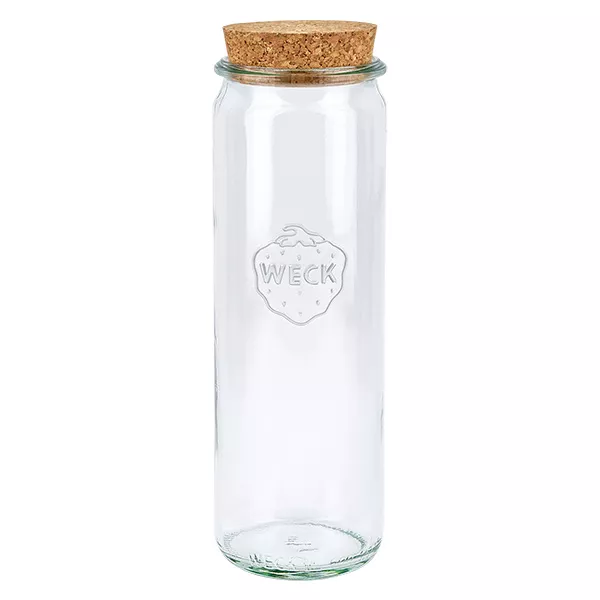 600ml cilinderglas WECK RR60 met kurk