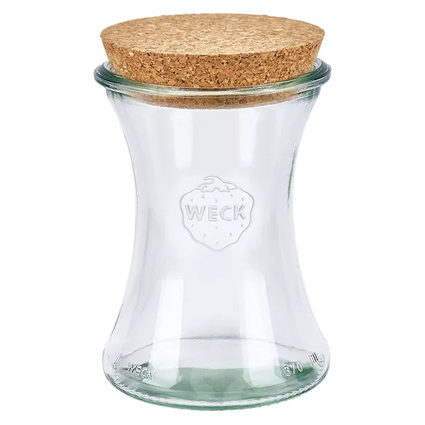 370ml delicatessenglas WECK RR80 met kurk