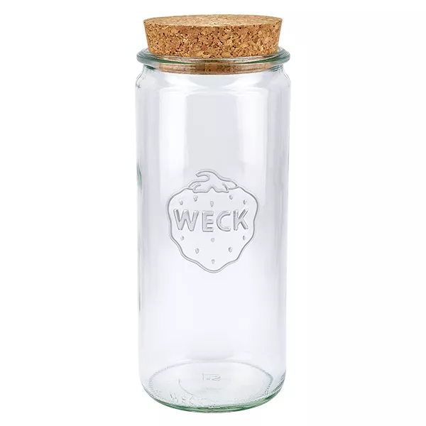 1040ml cilinderglas WECK RR80 met kurk