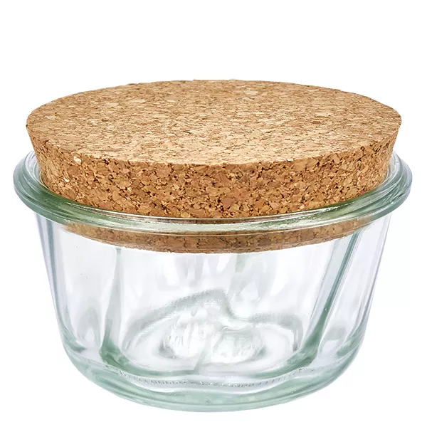 280ml Bundtcakeglas WECK RR100 met kurk naturel