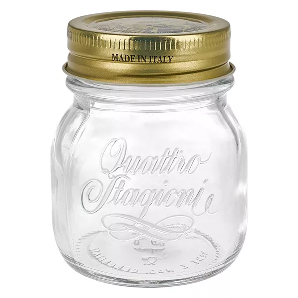 150 ml rond glas "Quattro Stagioni" met deksel