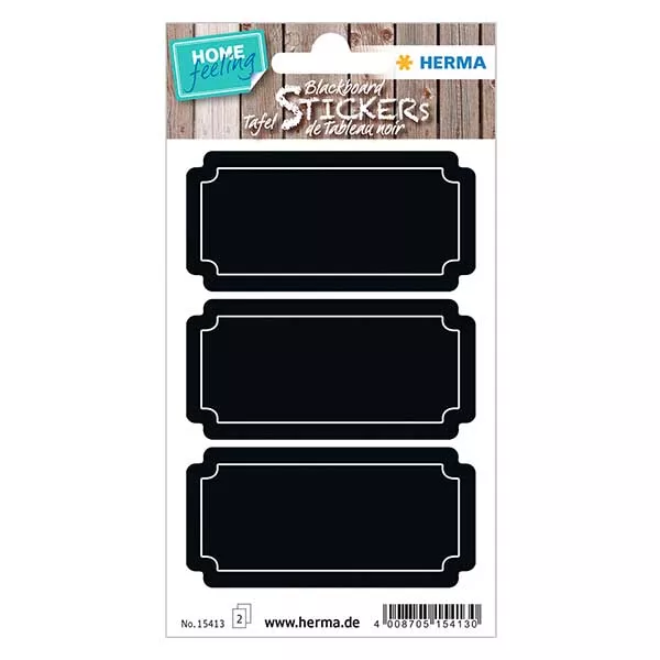 Schoolbord etiketten borden (6 stickers)