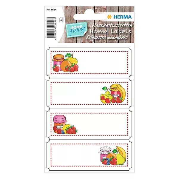 Keuken etiketten "Fruit selectie" (16 stickers)