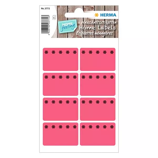 Diepvries etiketten rood (48 stickers) 26x40mm