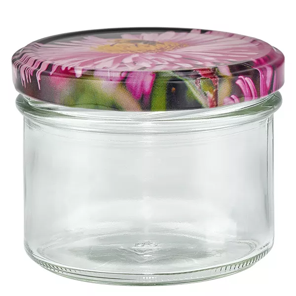 180ml bekers met BasicSeal deksel Bloemen decor UNiTWIST