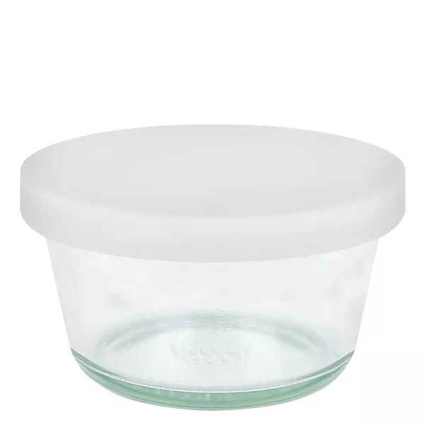 290ml gourmetglas WECK RR100 met siliconenhoes wit