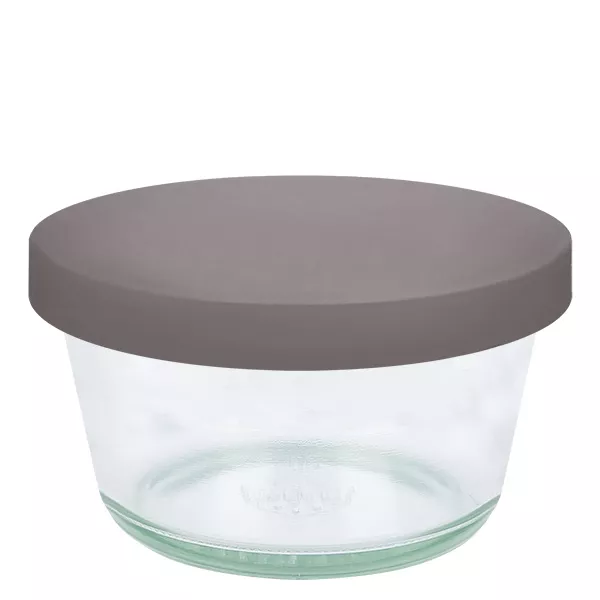 290ml gourmetglas WECK RR100 met siliconenhoes grijs