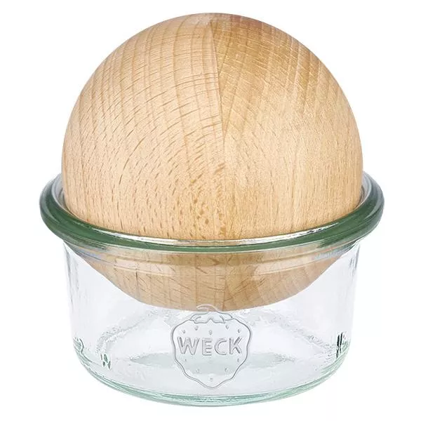 50ml stortglas WECK RR60 met houten bal