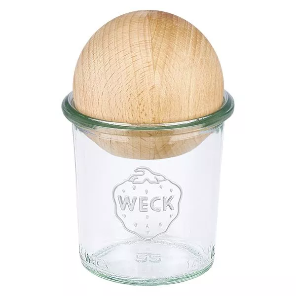 140ml stortglas WECK RR60 met houten bal