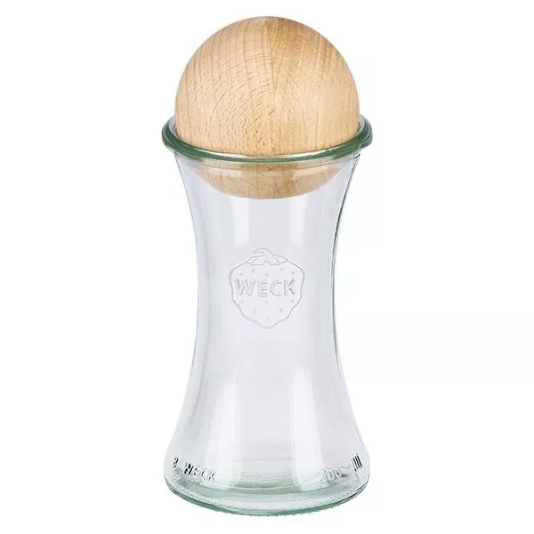 200ml delicatessenglas WECK RR60 met houten bal