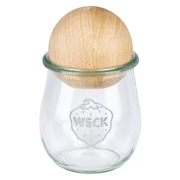 220ml tulpenglas WECK RR60 met houten bal