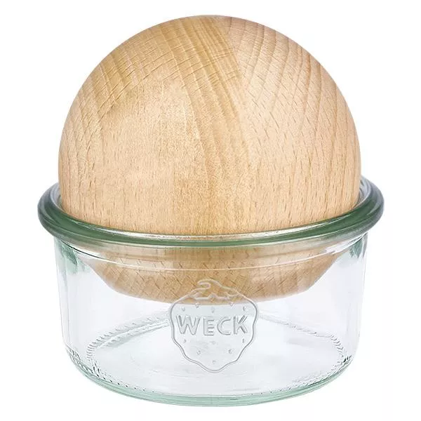 165ml stortglas WECK RR80 met houten bal