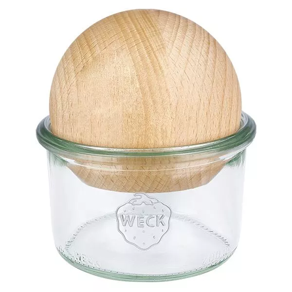 200ml stortglas WECK RR80 met houten bal