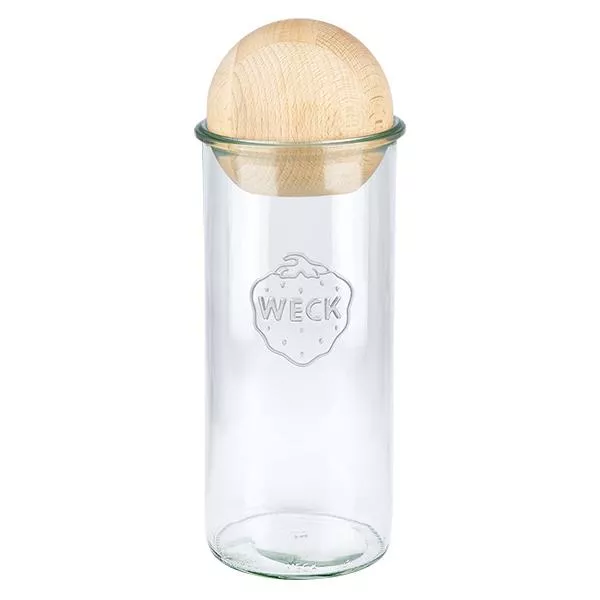 1500ml stortglas WECK RR100 met houten bal