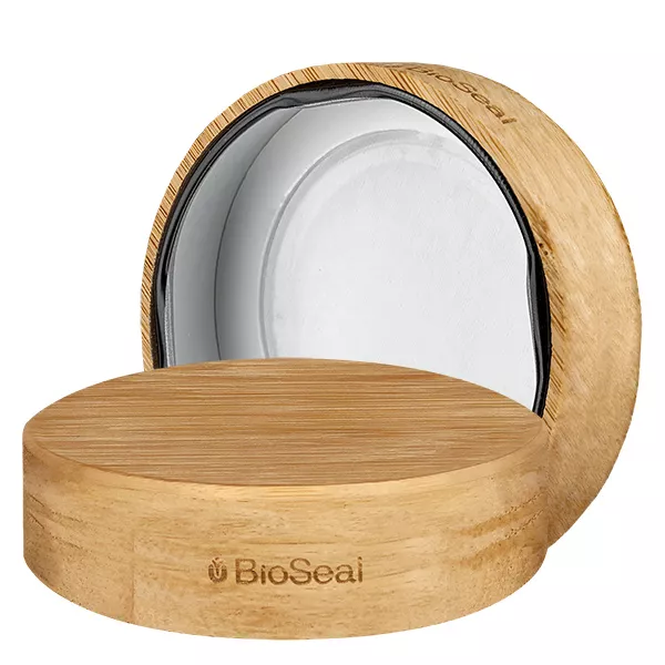 58mm BioSeal 2-in-1 houten deksel (TO58deep) UNiTWIST